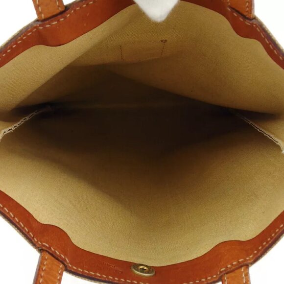 CELINE Handbag Macadam Beige PVC ?~ Leather Authentic USED - Picture 7 of 9